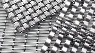 Special wire mesh samples for architectural applications