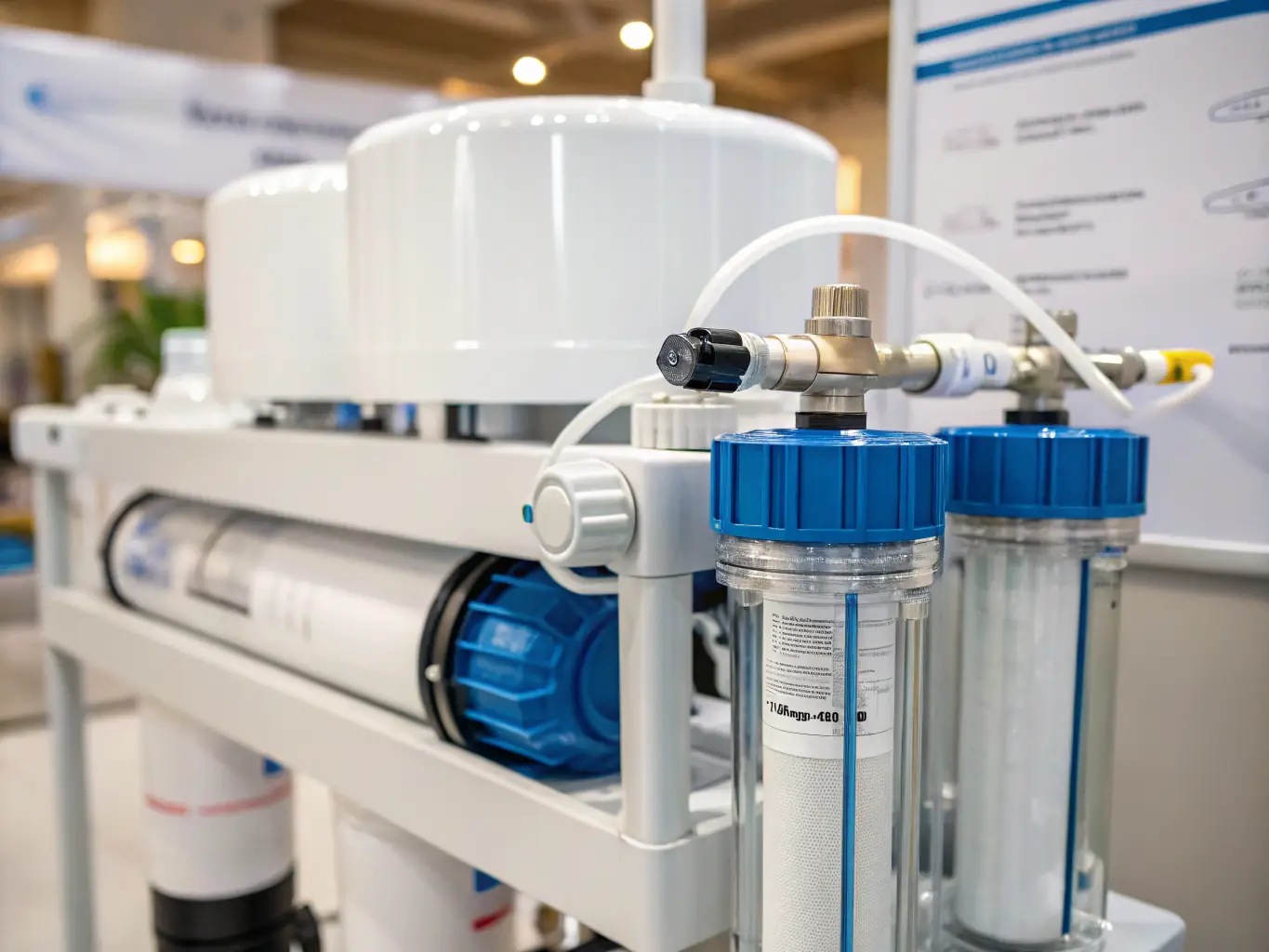 A close-up photograph of metal wire mesh being used in a water filtration system, demonstrating its effectiveness in removing contaminants and ensuring clean water in environmental technology applications.