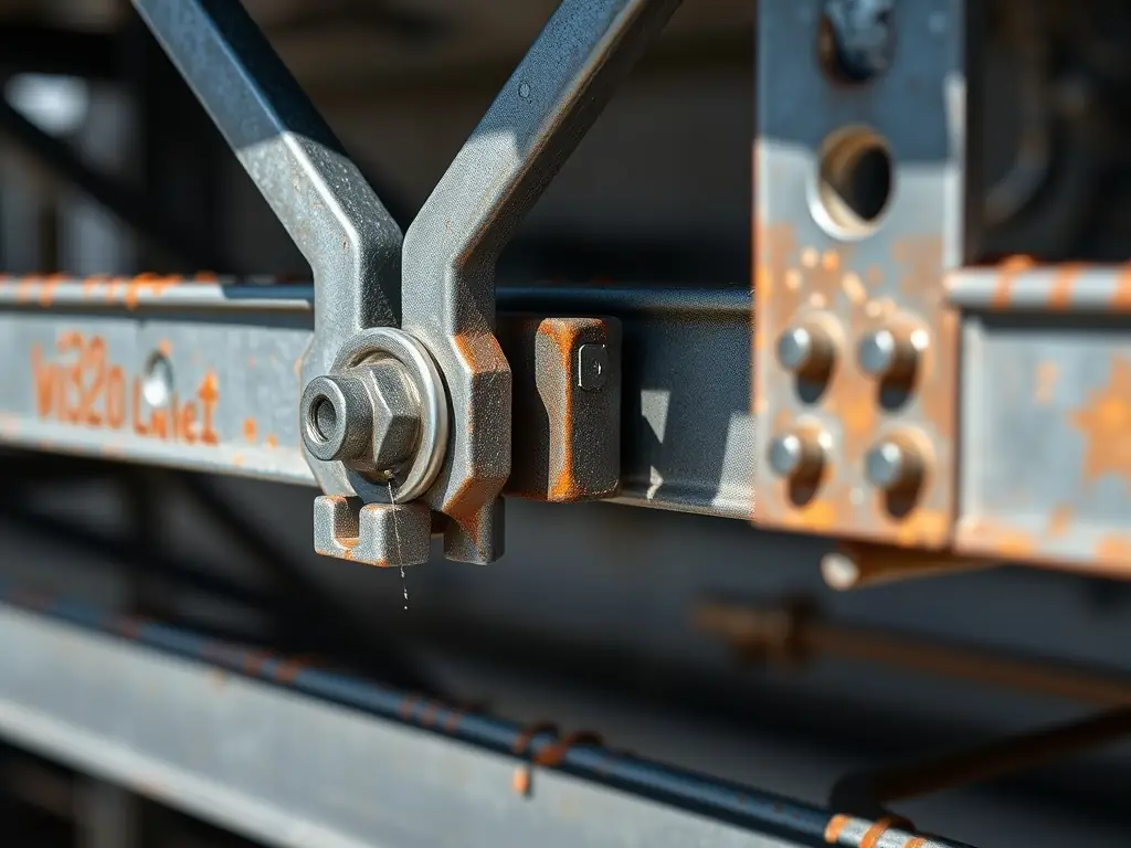 A close-up shot of a welded gabion basket, showcasing the precise welding points and the high-quality steel wire used in its construction. The image highlights the structural integrity and durability of the gabion.