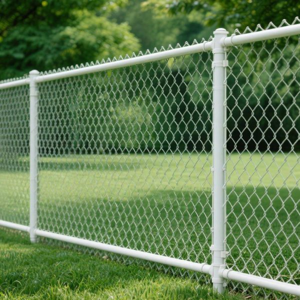PVC Coated Steel Chain Link Fence for Construction Site