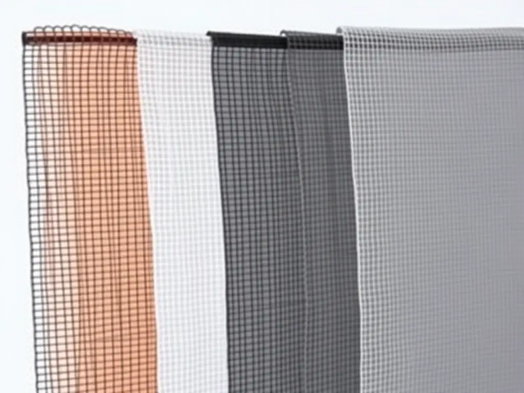 An image illustrating the different mesh sizes available for Mutual Metal's mosquito mesh, demonstrating the versatility and customization options for various applications.