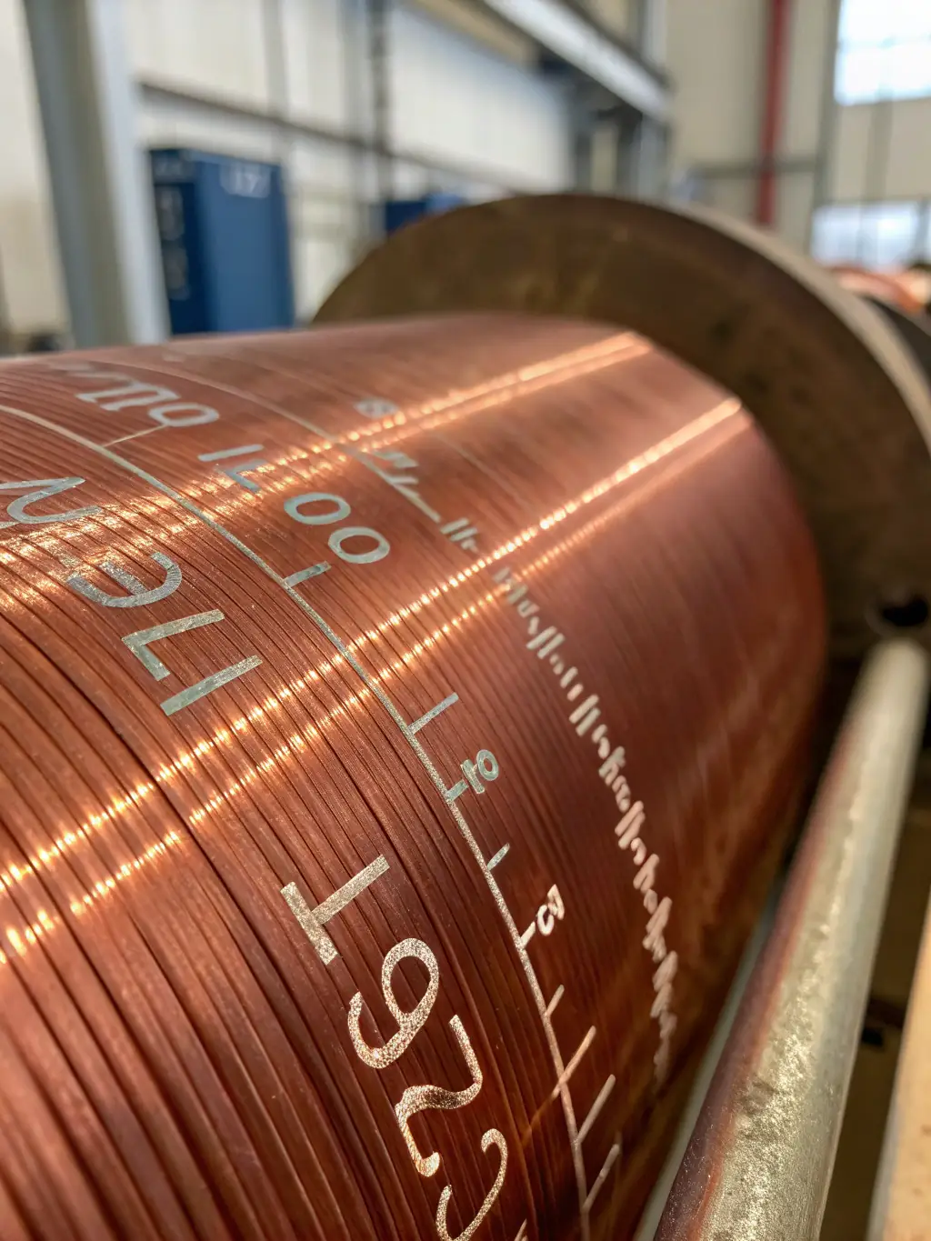 A detailed image of copper wire mesh, showing its unique color and conductivity, used in EMI shielding.
