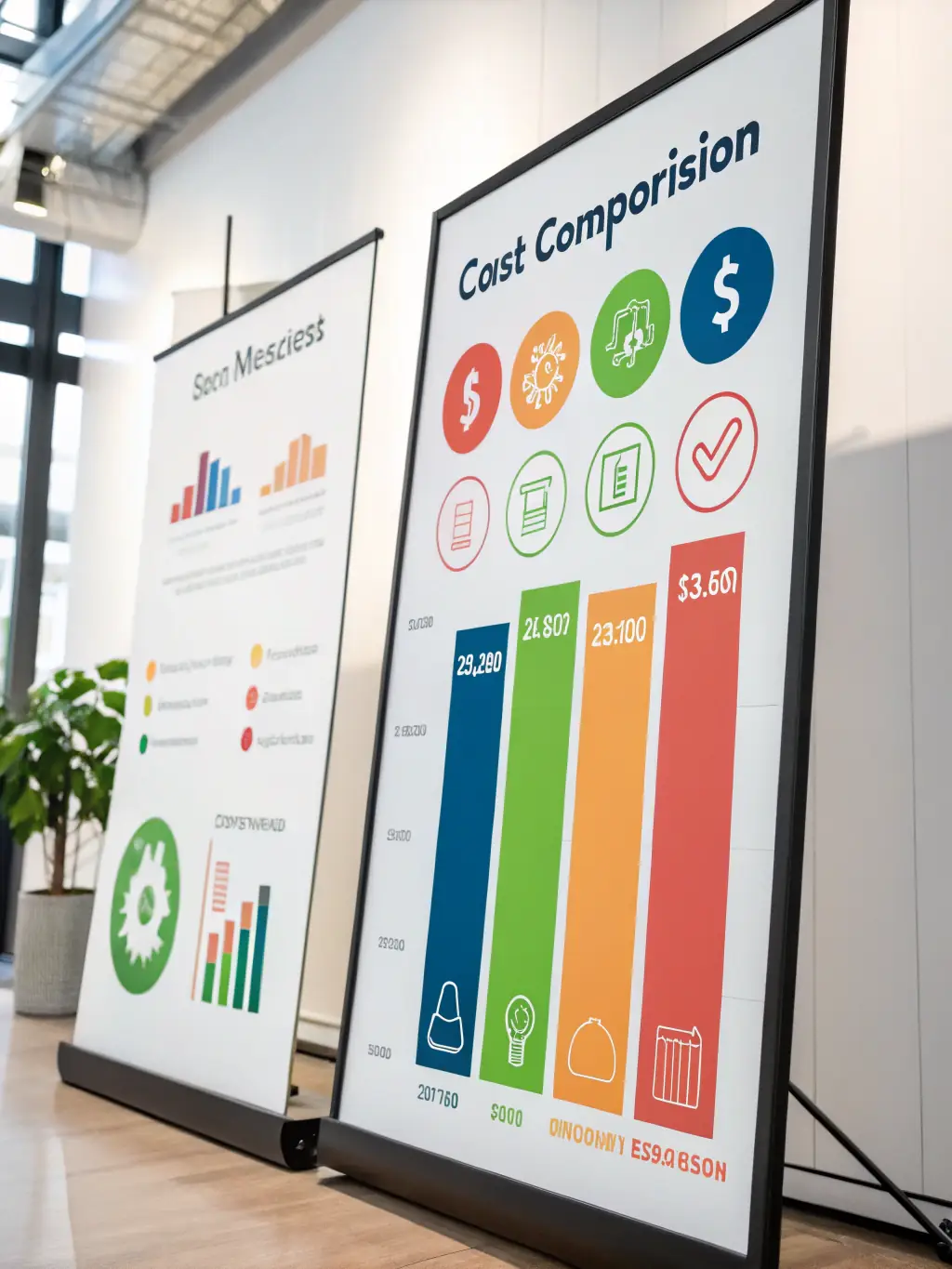 An image featuring a price comparison chart, visually demonstrating Mutual Metal's competitive pricing for ranch panels against other suppliers.