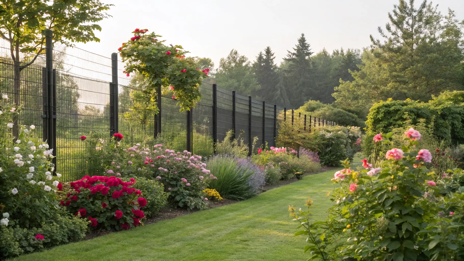 PVC Coated Welded Wire Mesh for Garden Fencing