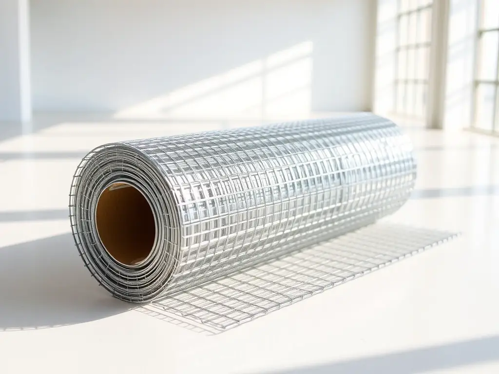 A high-resolution image showcasing a roll of stainless steel wire mesh, highlighting its fine weave and metallic sheen, suitable for filtration applications.