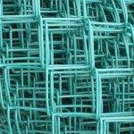 Chain Link Fence Green Powder-Coated Finish Installation