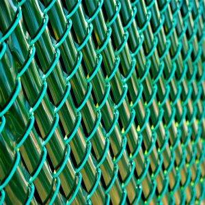 Green PVC Coated Chain Link Fence for Garden Fencing
