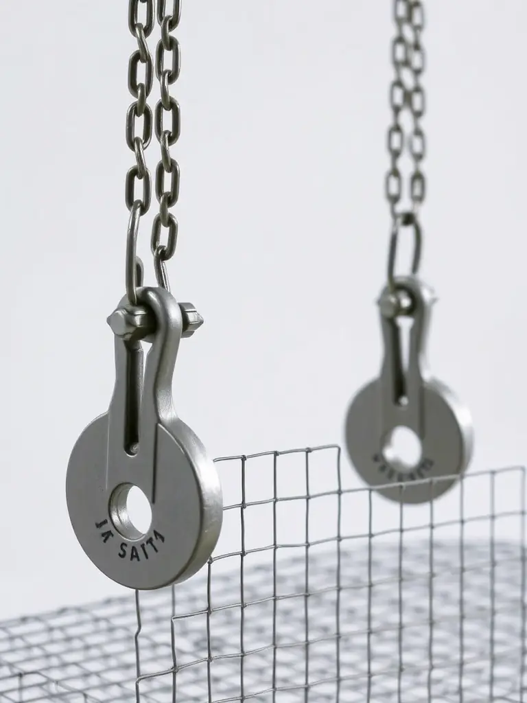 An image showing the durability testing of welded wire mesh, withstanding heavy loads and demonstrating its resistance to deformation and breakage.