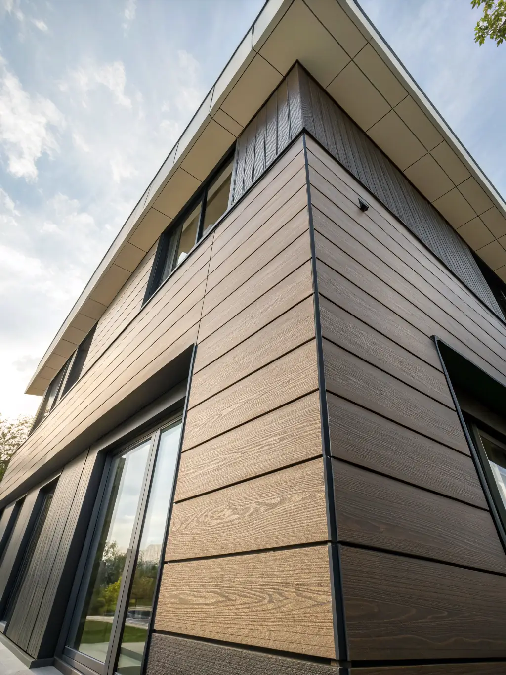 An expanded metal façade allowing natural airflow, demonstrating its ventilation capabilities and contribution to energy efficiency, emphasizing its ventilation benefits.