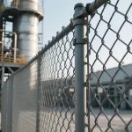 a chain link fence used in factory