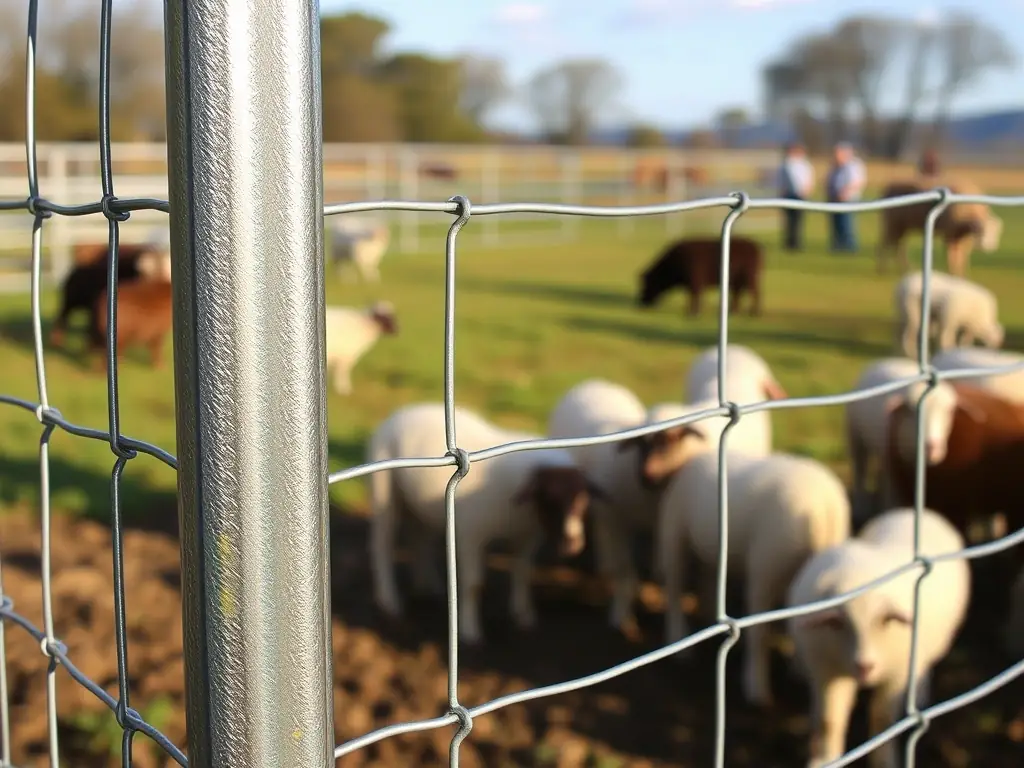 A detailed image of a welded wire mesh fence, highlighting the precision welds and the strength of the mesh structure.
