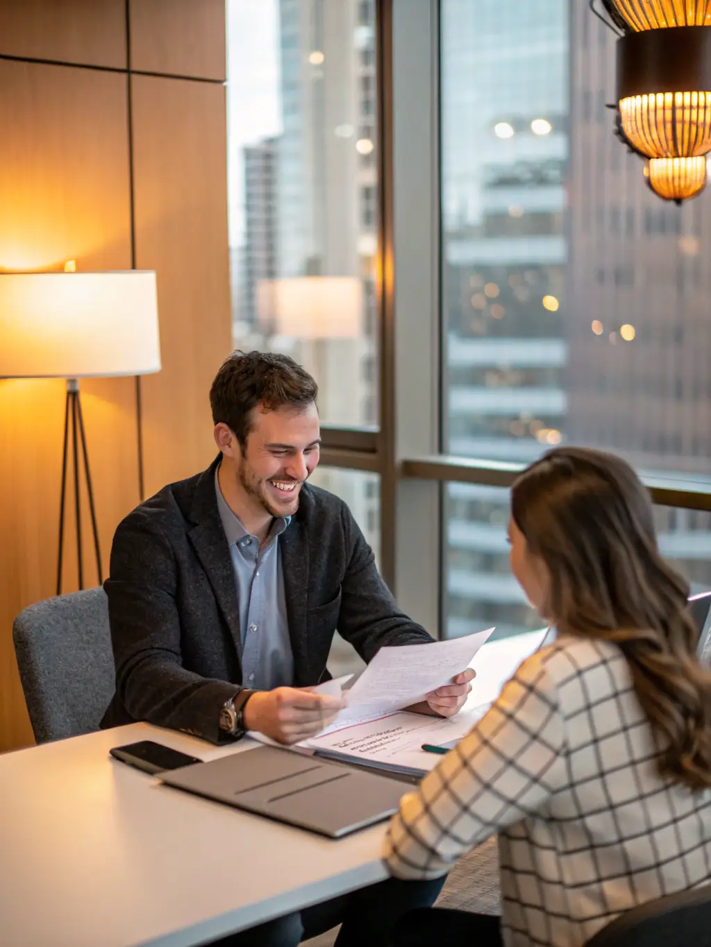 A photograph of MutualMetal's customer service team interacting with a client, emphasizing their responsiveness and dedication to customer satisfaction.
