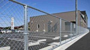 chain link fence for industrial site