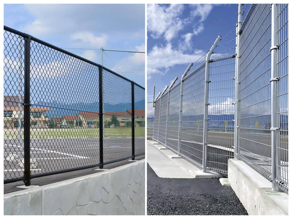 chain link vs welded wire fence
