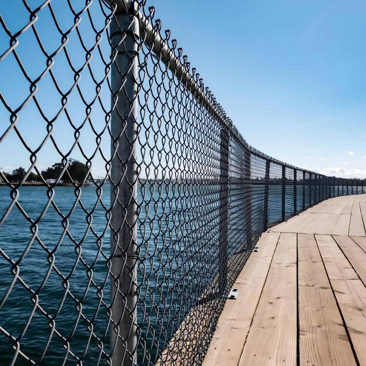 Fence along a wooden deck(1)