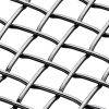 Close-up of galvanized steel flat top crimp wire mesh for industrial screening.