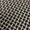Close-up of high carbon steel double crimp wire mesh for industrial screening.