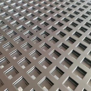 square hole pattern perforated metal sheet
