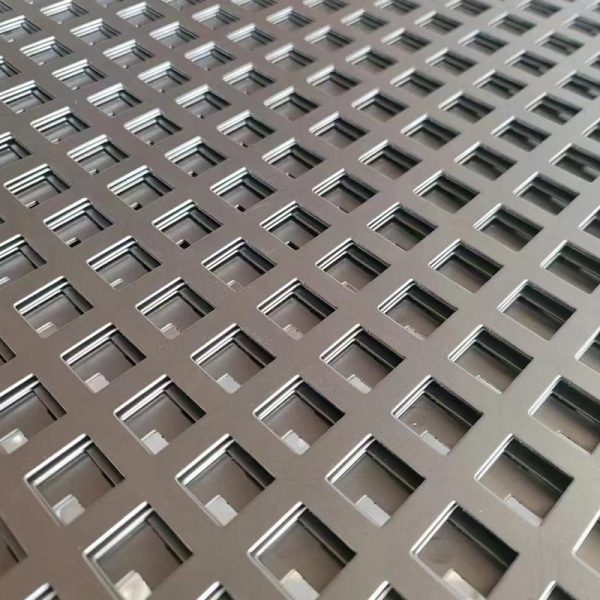 square hole pattern perforated metal sheet