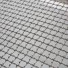 Galvanized steel double crimp wire mesh for industrial screening applications.