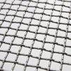 Close-up of galvanized steel double crimp wire mesh for industrial screening.