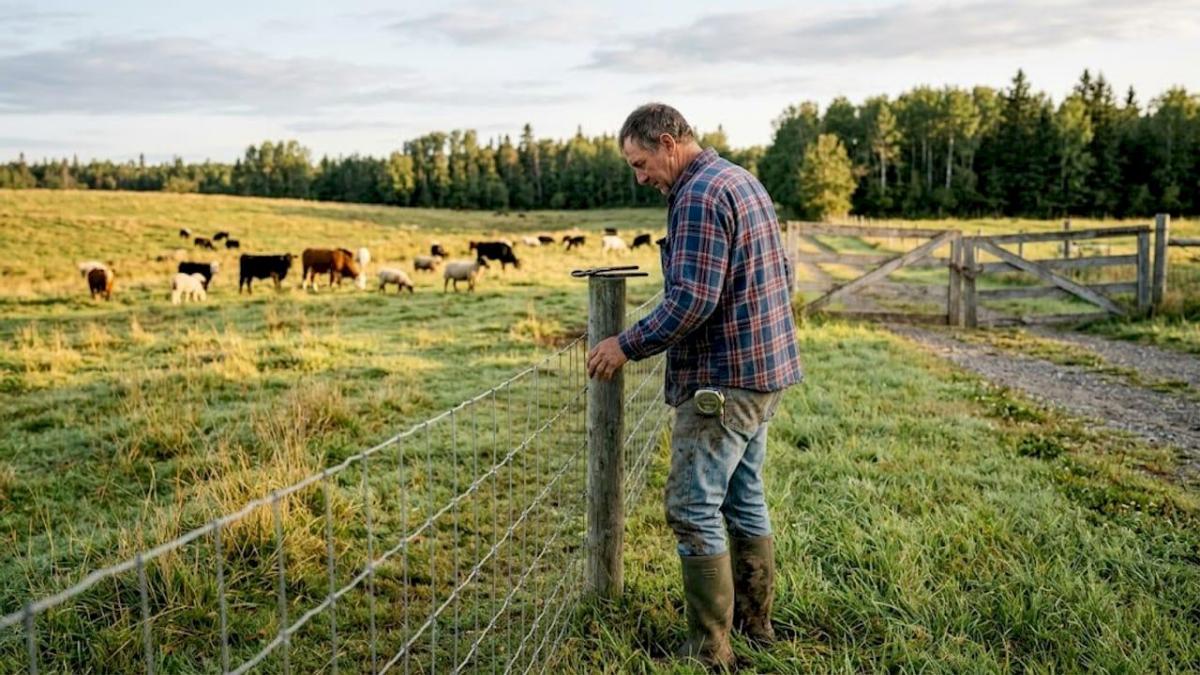 Welded wire mesh fence used for livestock enclosure(1)
