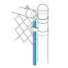 chain link fence tension bar