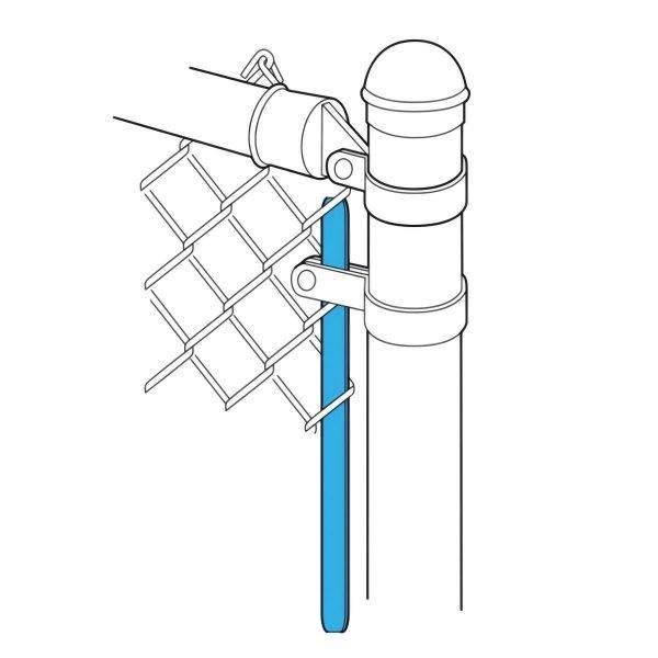 chain link fence tension bar