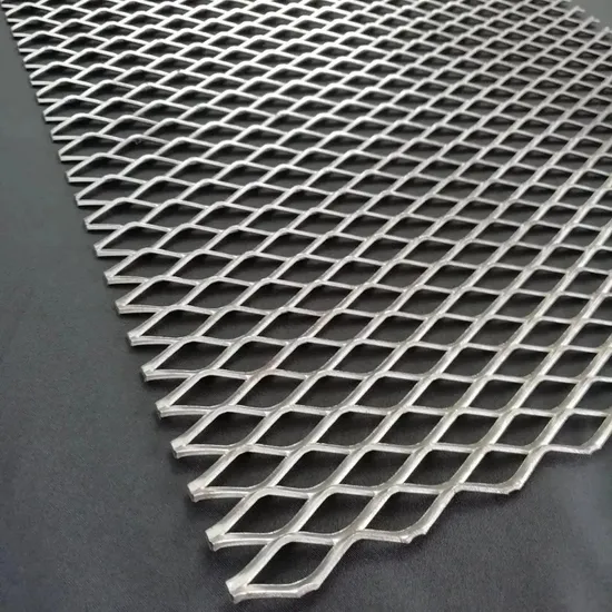 Heavy gauge raised diamond expanded metal mesh panel