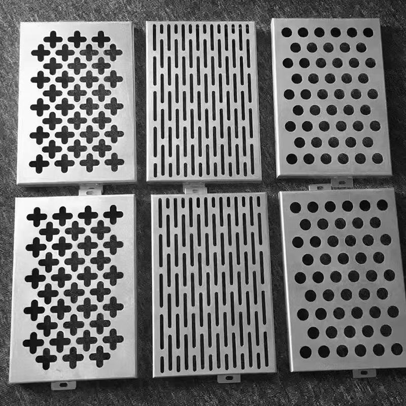 Decorative architectural perforated metal panel