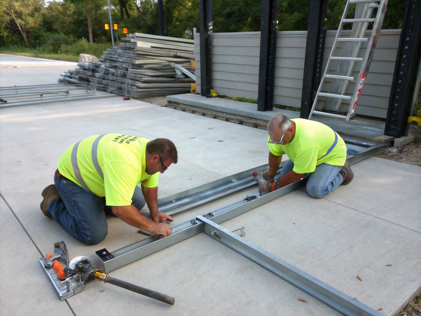 Civil infrastructure bar grating and transit station metal fabrication