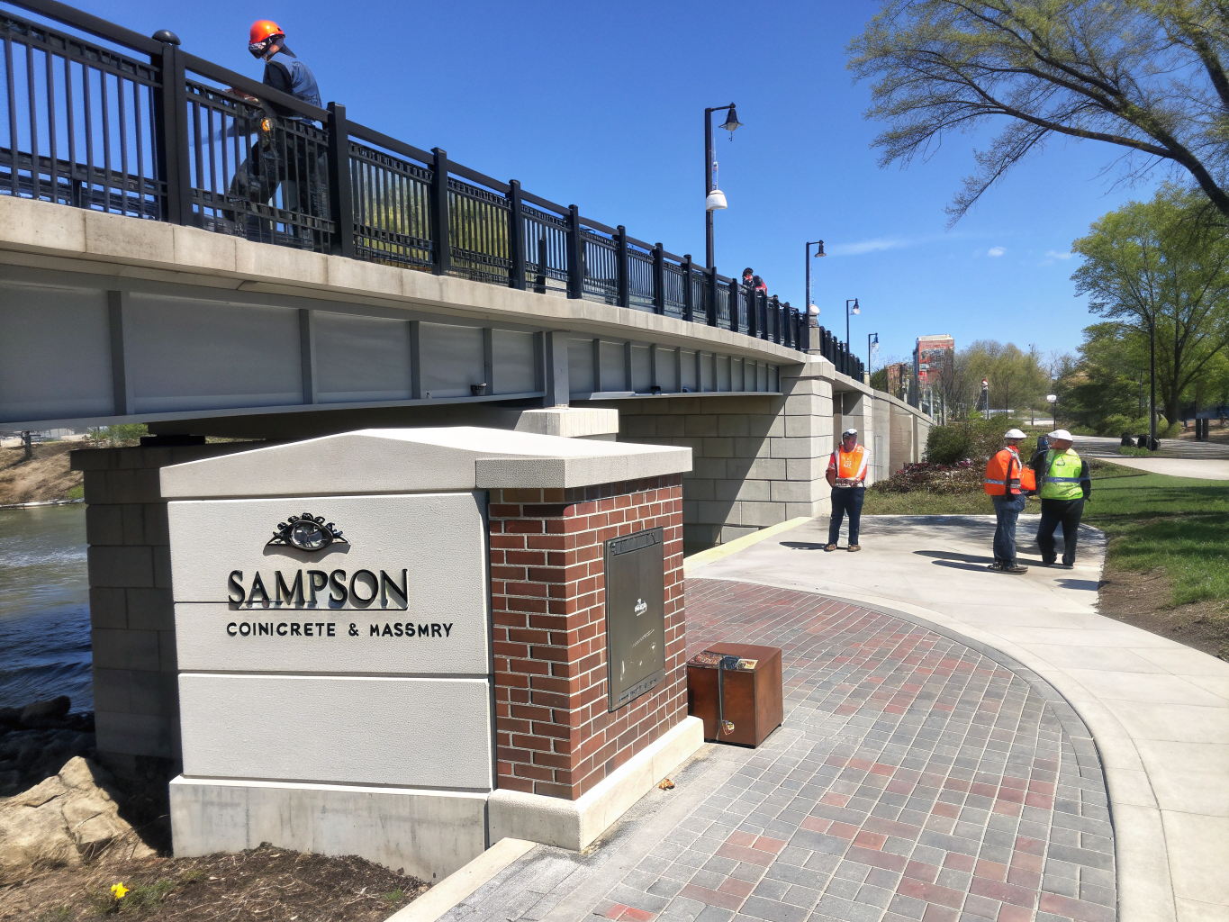 Heavy duty steel bar grating and expanded metal installed on transit infrastructure walkway