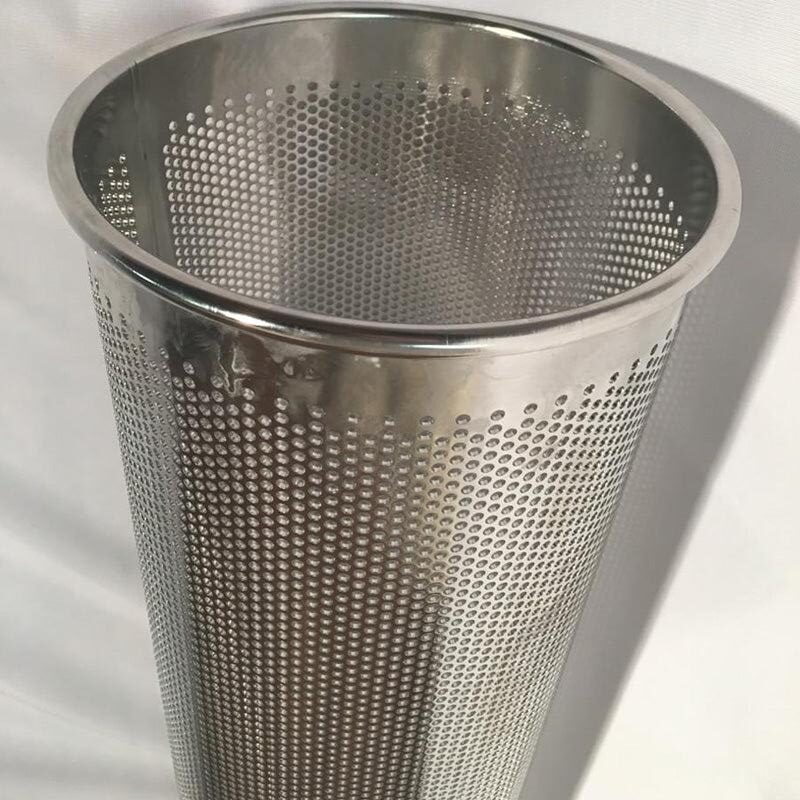 Precision perforated stainless steel filter supports and industrial process screens
