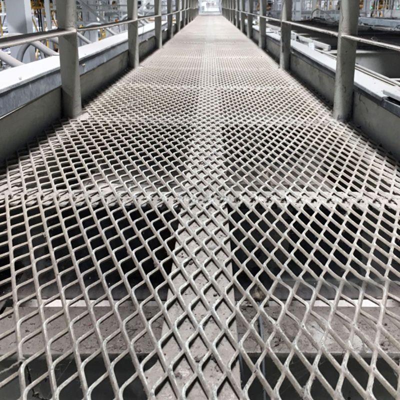 Expanded metal security barriers and anti-climb perimeter protection panels