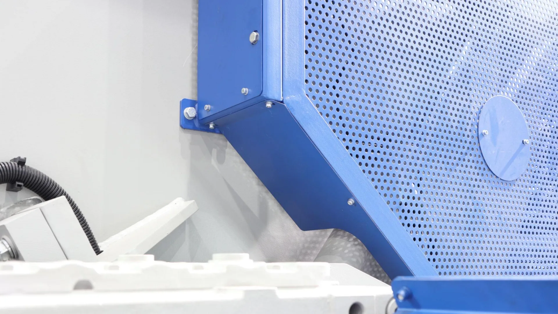 Industrial metal equipment guards, walkways, and manufacturing plant flooring