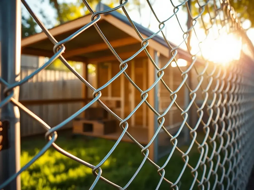 Stainless steel chain link fence for garden boundary