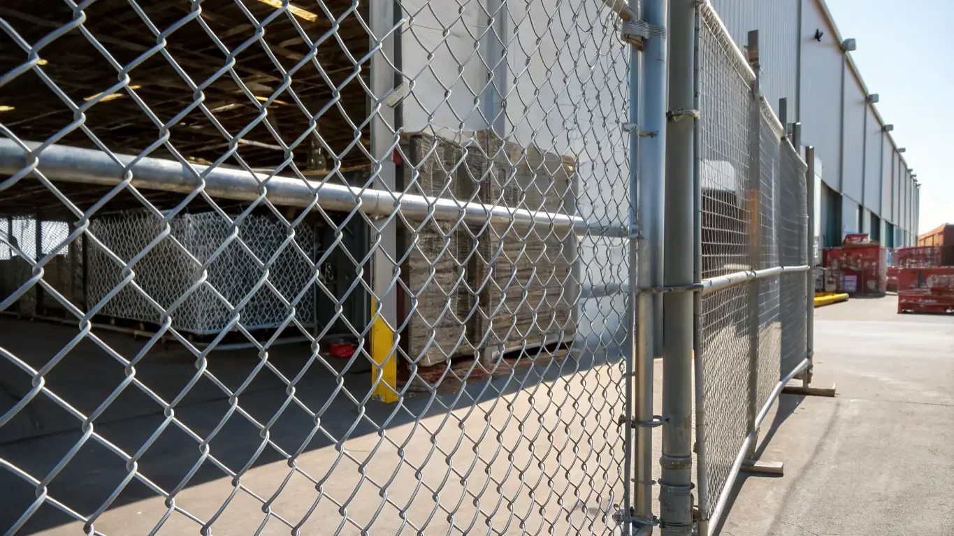 Stainless steel chain link fence for industrial safety barriers Stainless steel chain link fence for industrial safety barriers
